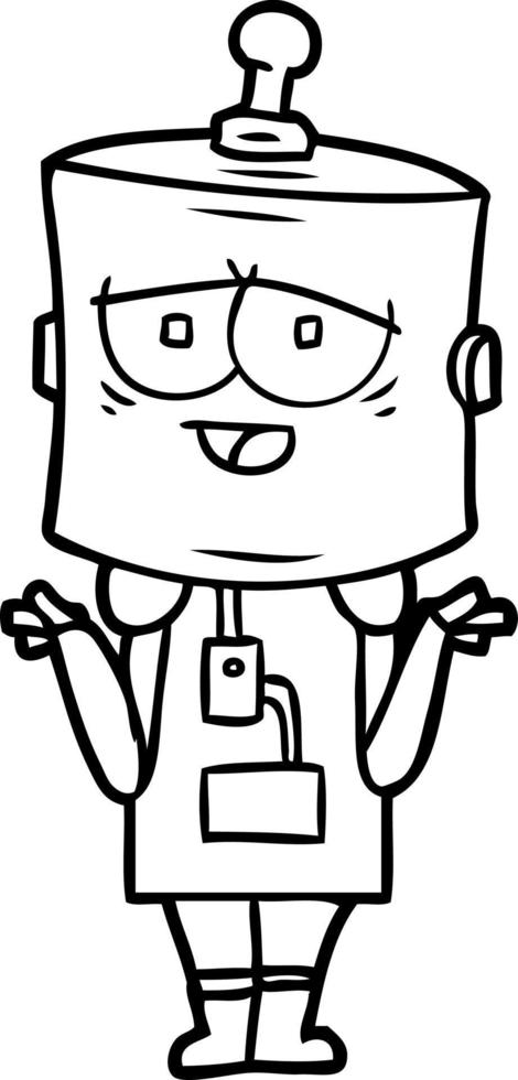 cartoon robot character vector