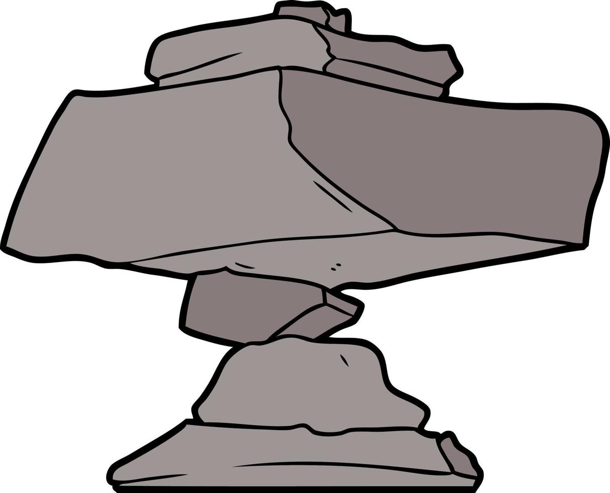 cartoon balanced rocks vector