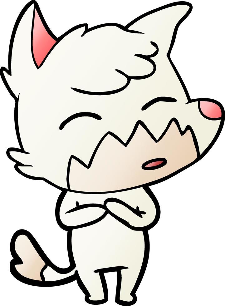 cartoon fox character vector