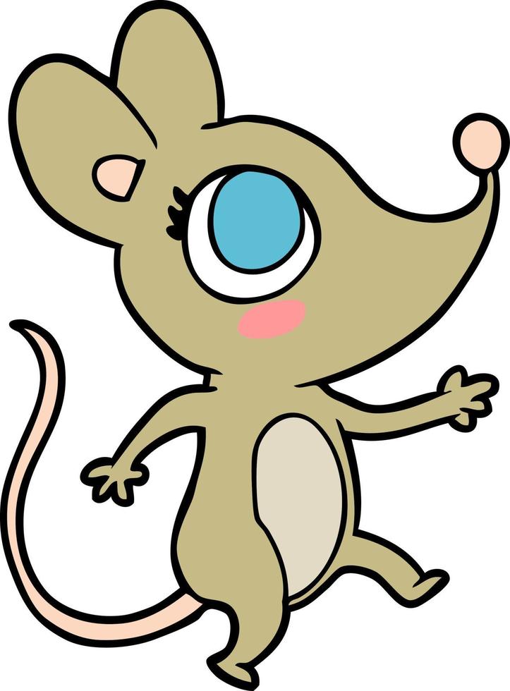 cartoon mouse character vector