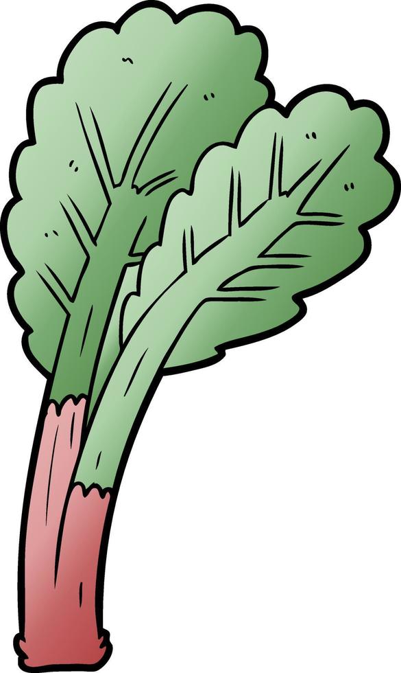 vector cartoon rhubarb