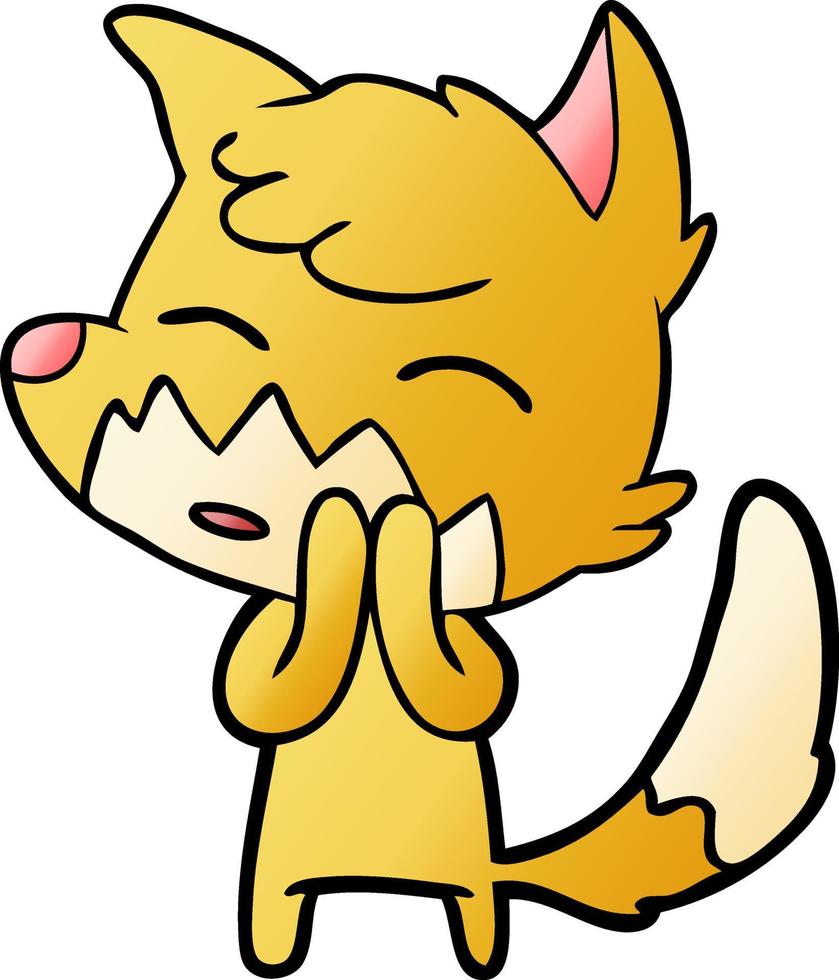 cartoon fox character vector
