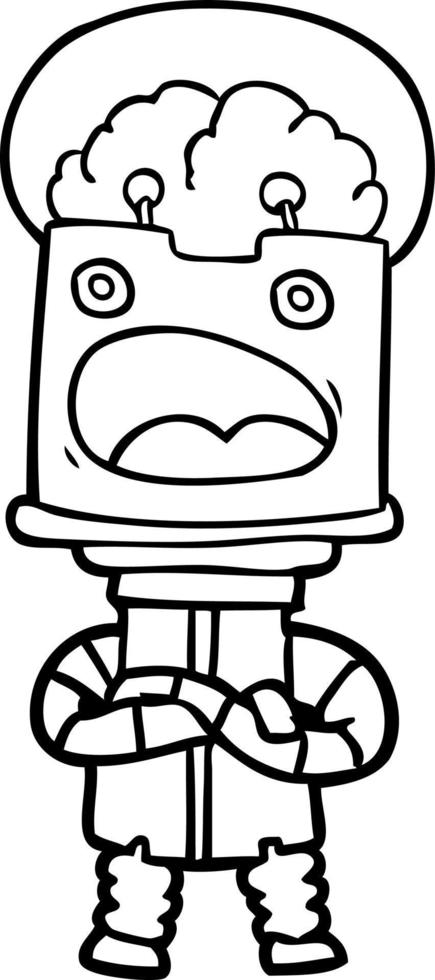 cartoon robot character vector