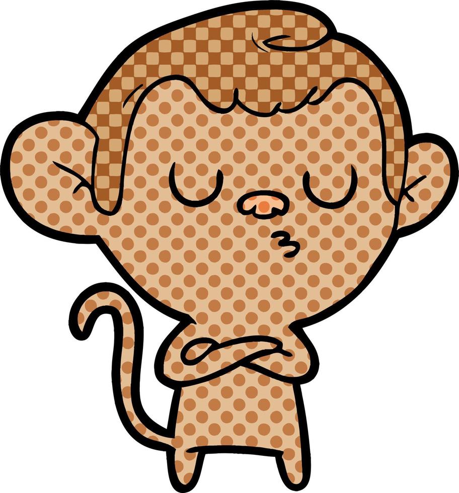 cartoon monkey character vector