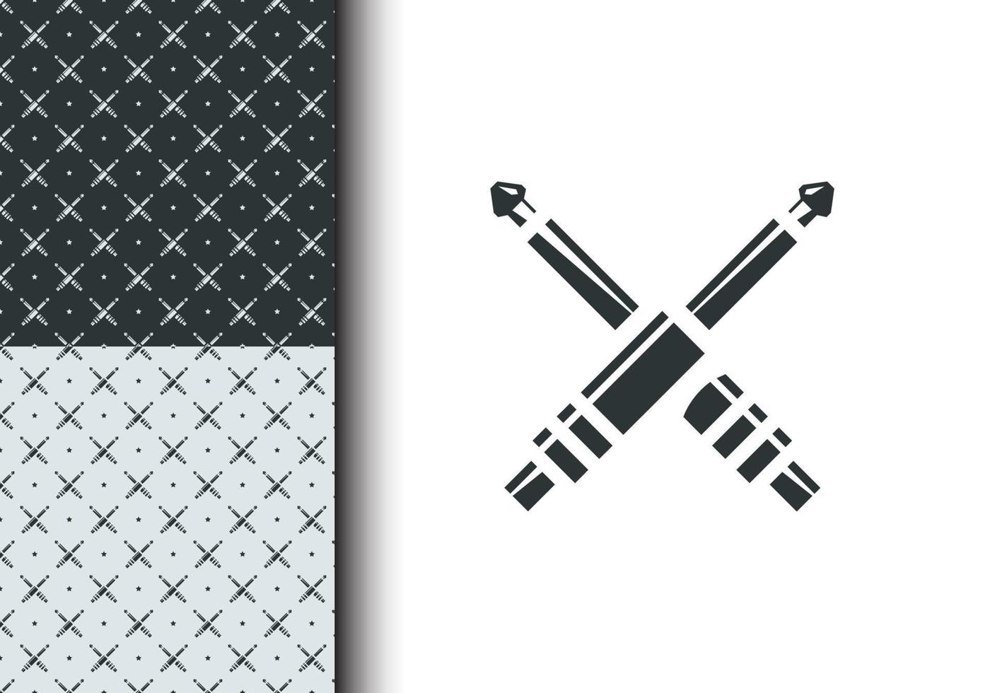 Jack pattern for apparel design, poster background, cross object. Seamless pattern template. Vector eps 10