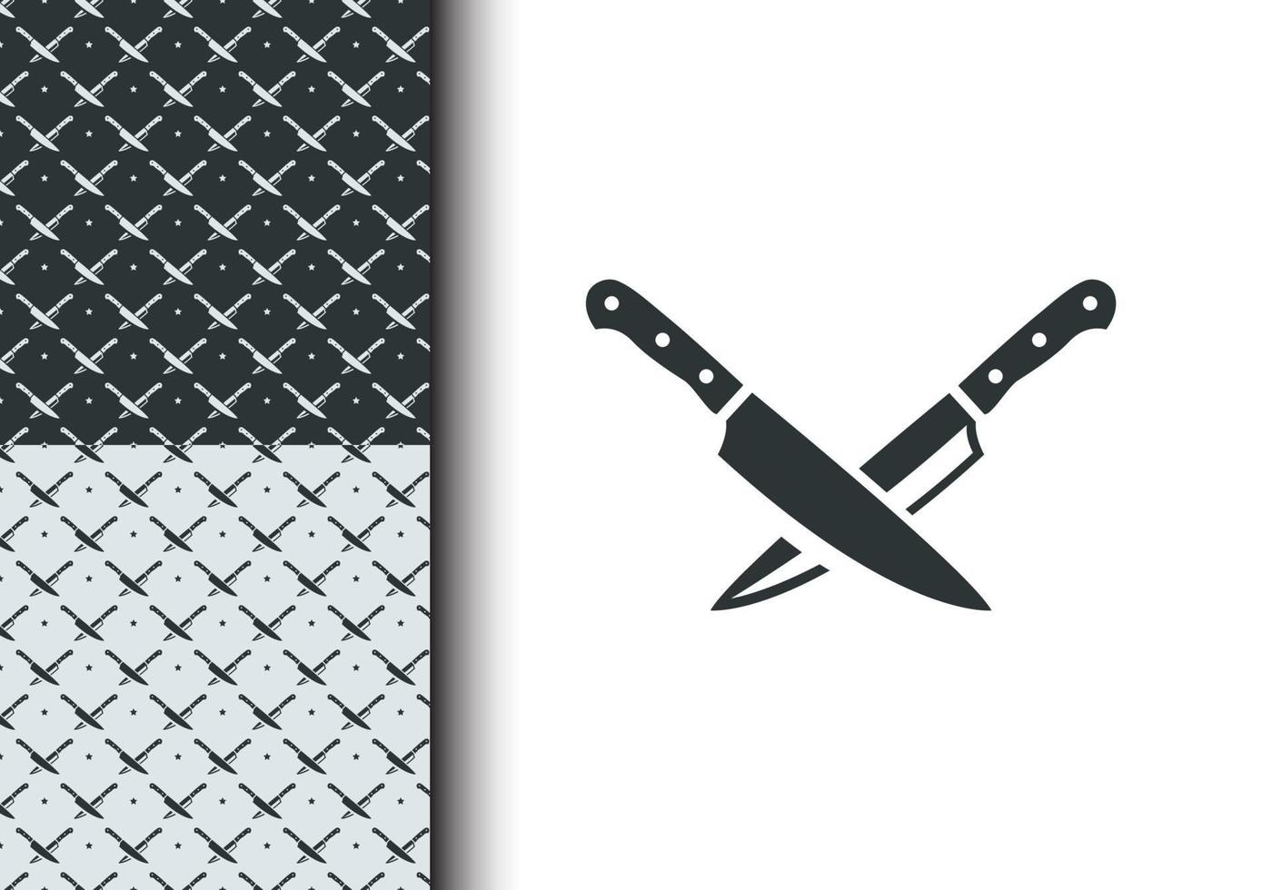 patrón de cuchillo para el diseño de prendas de vestir, fondo de afiches, objeto cruzado. plantilla de patrones sin fisuras. pasos vectoriales 10 vector