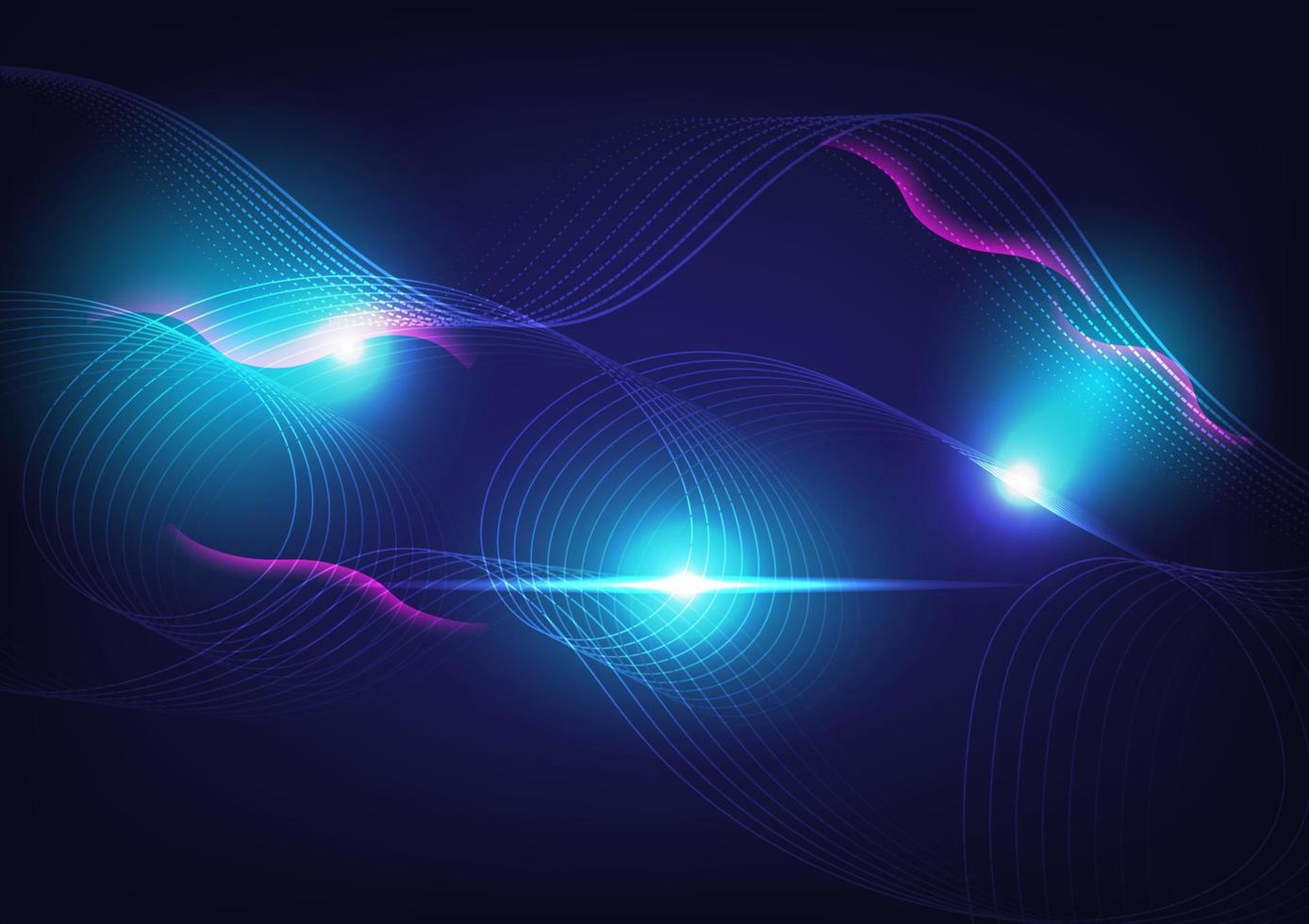 blue light futuristic abstract wave line, smooth pattern, communication data technology curve concept, Internet network. vector