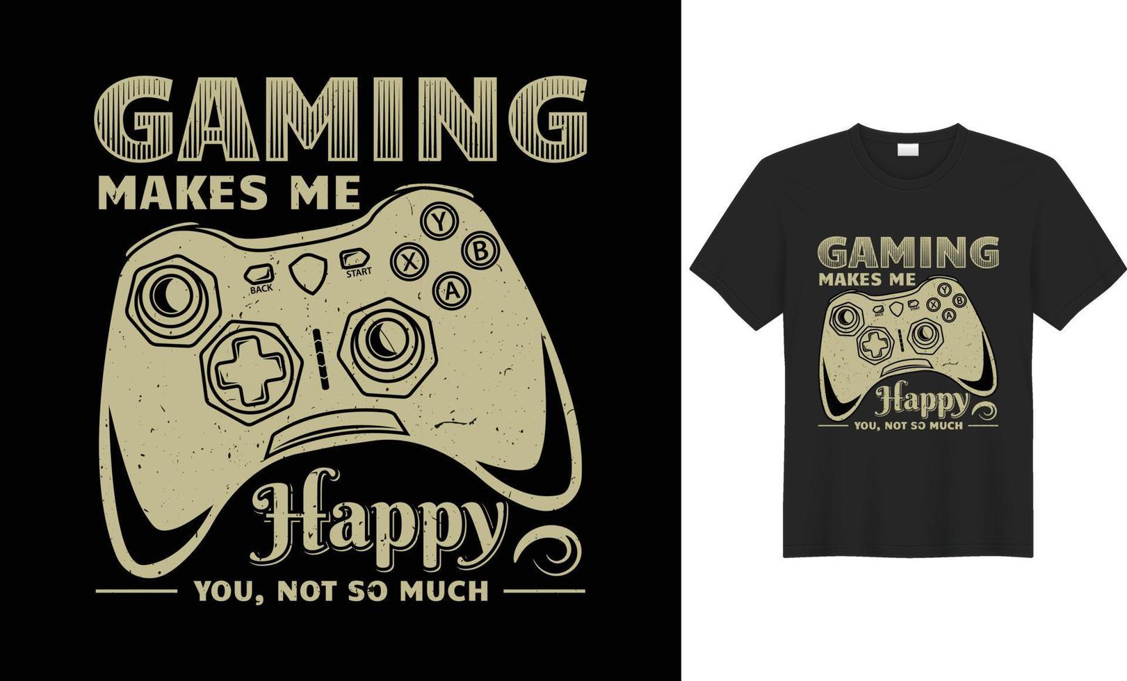 Vector based retro, vintage and typographic type gaming t-shirt design for game lover people.