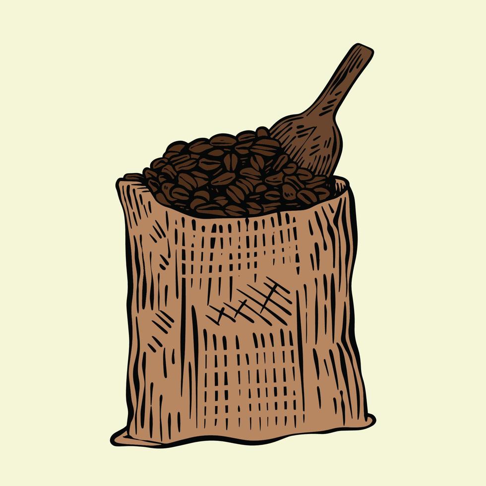 Ilustración de stock de café vintage vector