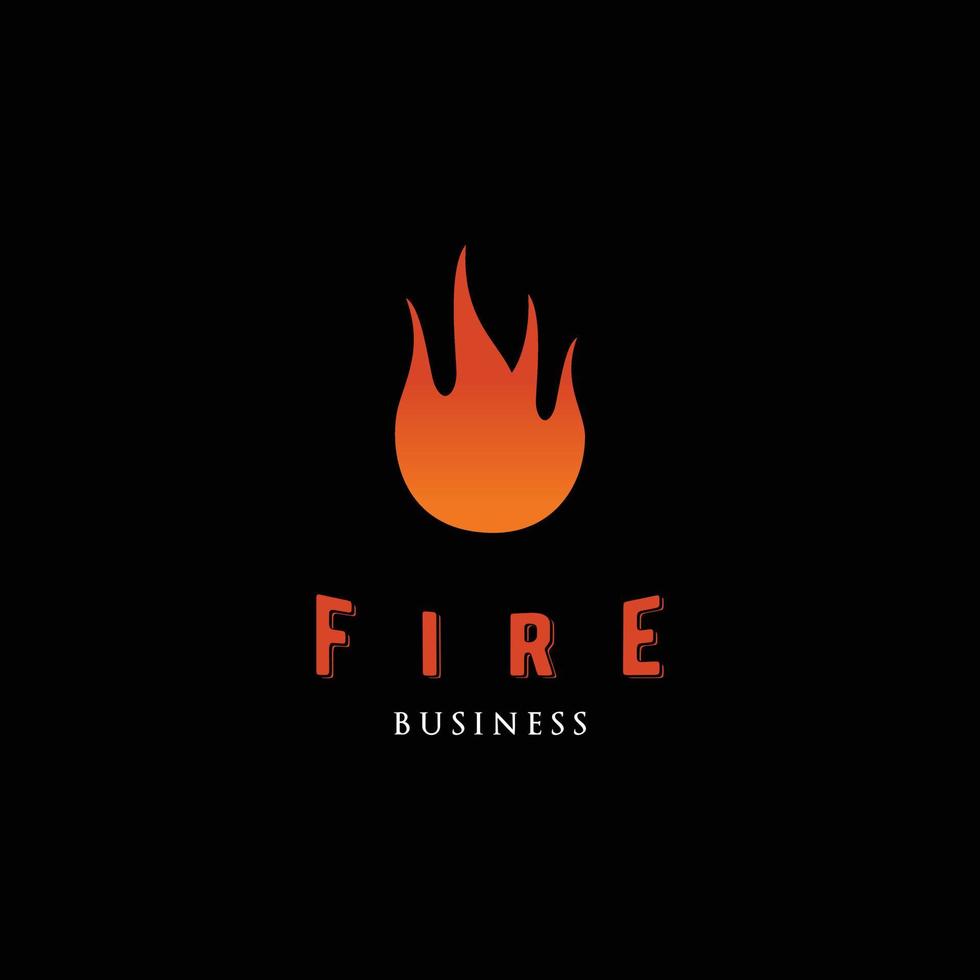 Fire Icon Logo Design Template vector
