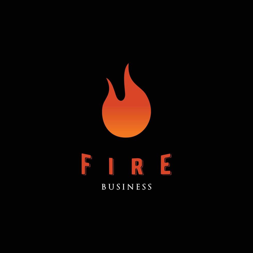 Fire Icon Logo Design Template vector