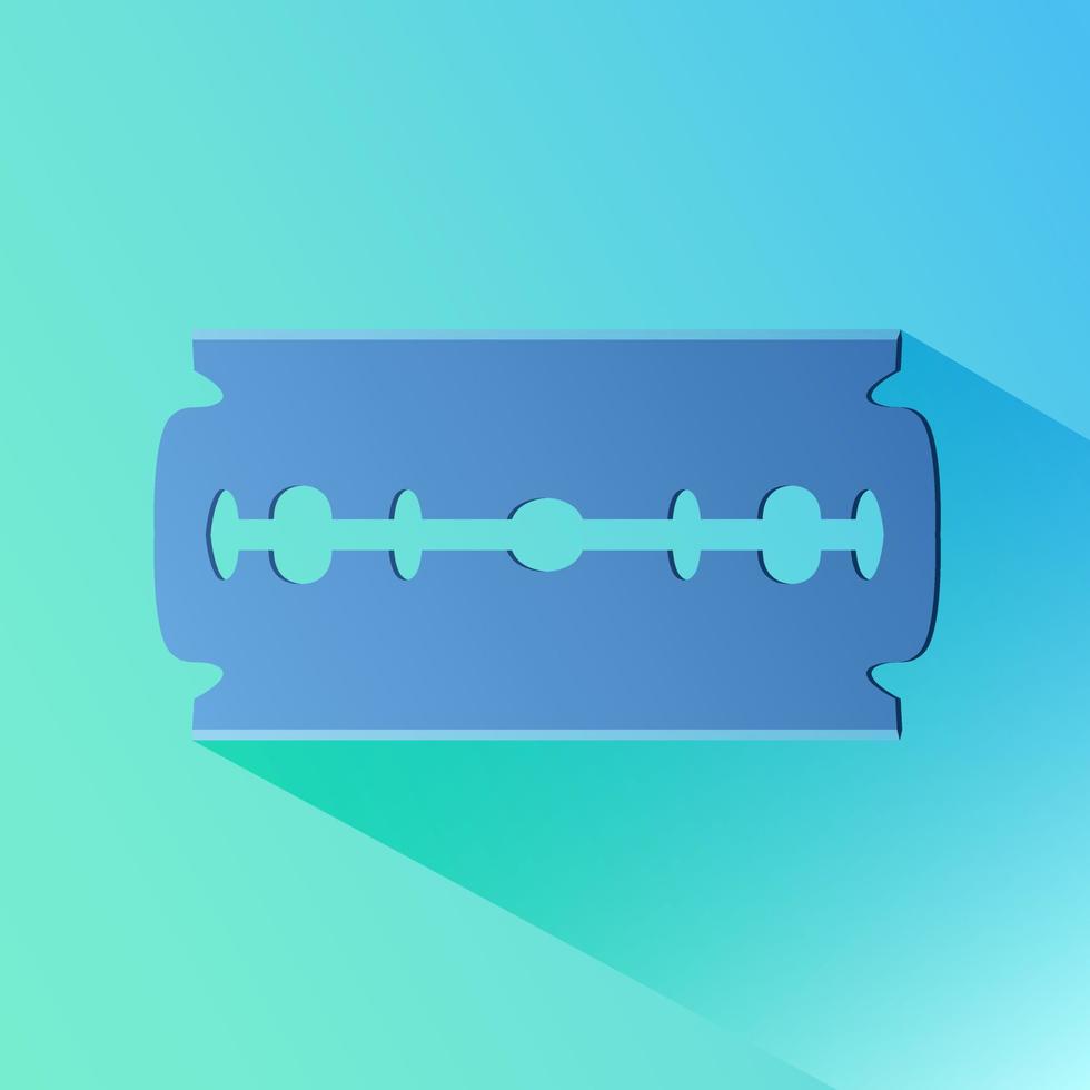 Razor blade icon.Flat icon for web design.Vector illustration. vector