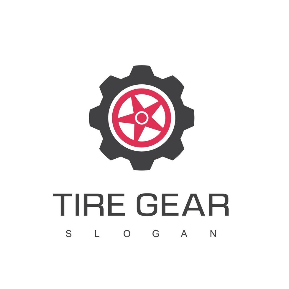 Tire Gear Logo Design Template vector