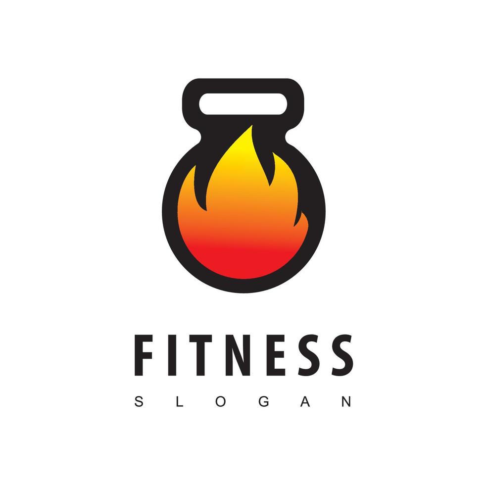 Fitness Logo Design Template vector