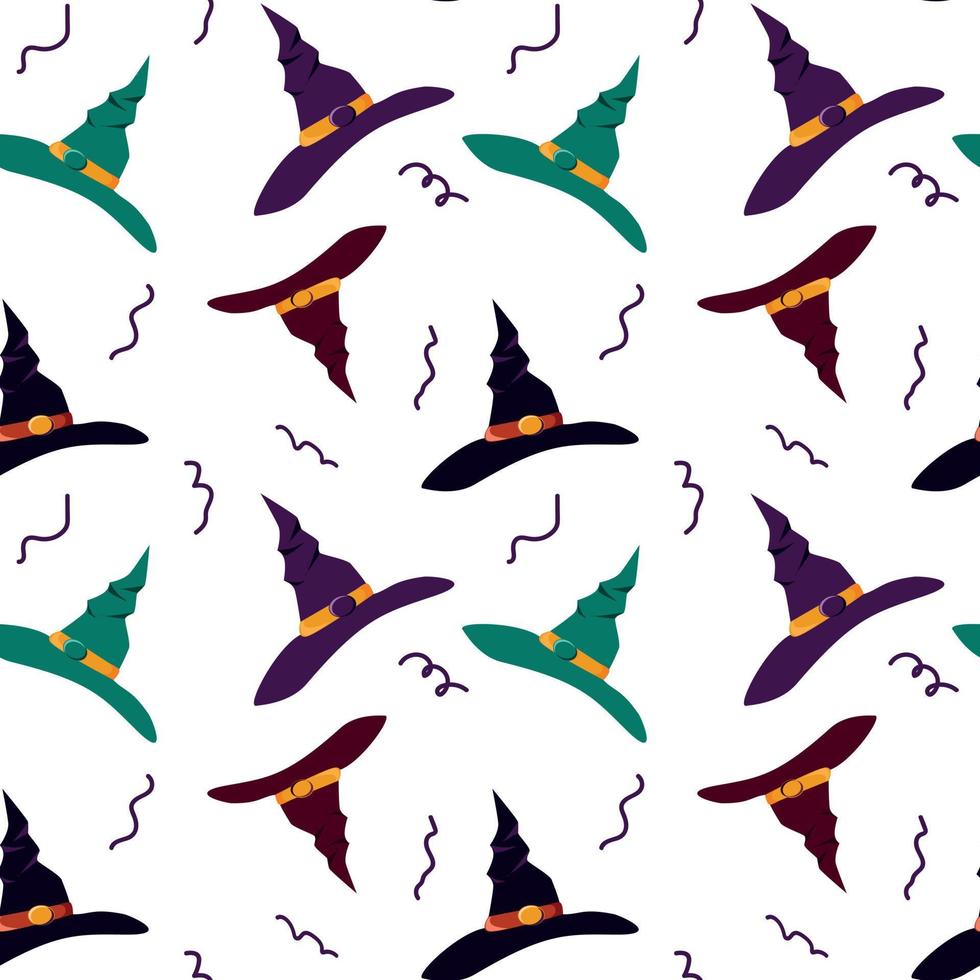 Witch Hat Pattern vector