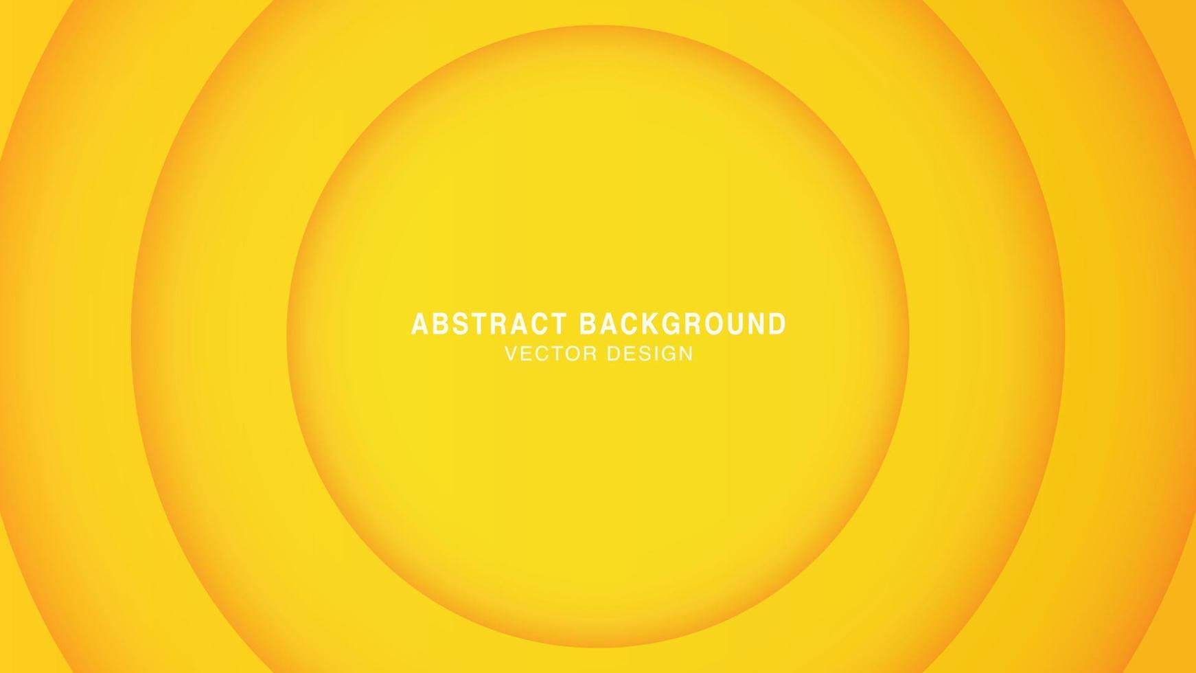 Abstract modern background yellow with circle shadow decoration vector