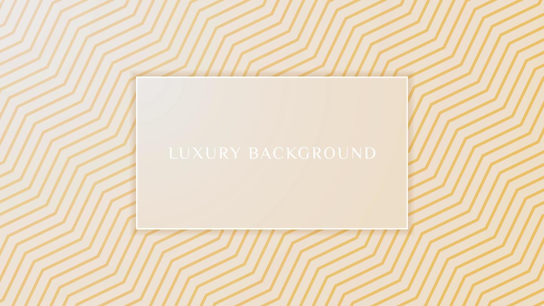 Abstract luxury light brown background with golden lines element and 3d paper cut vector