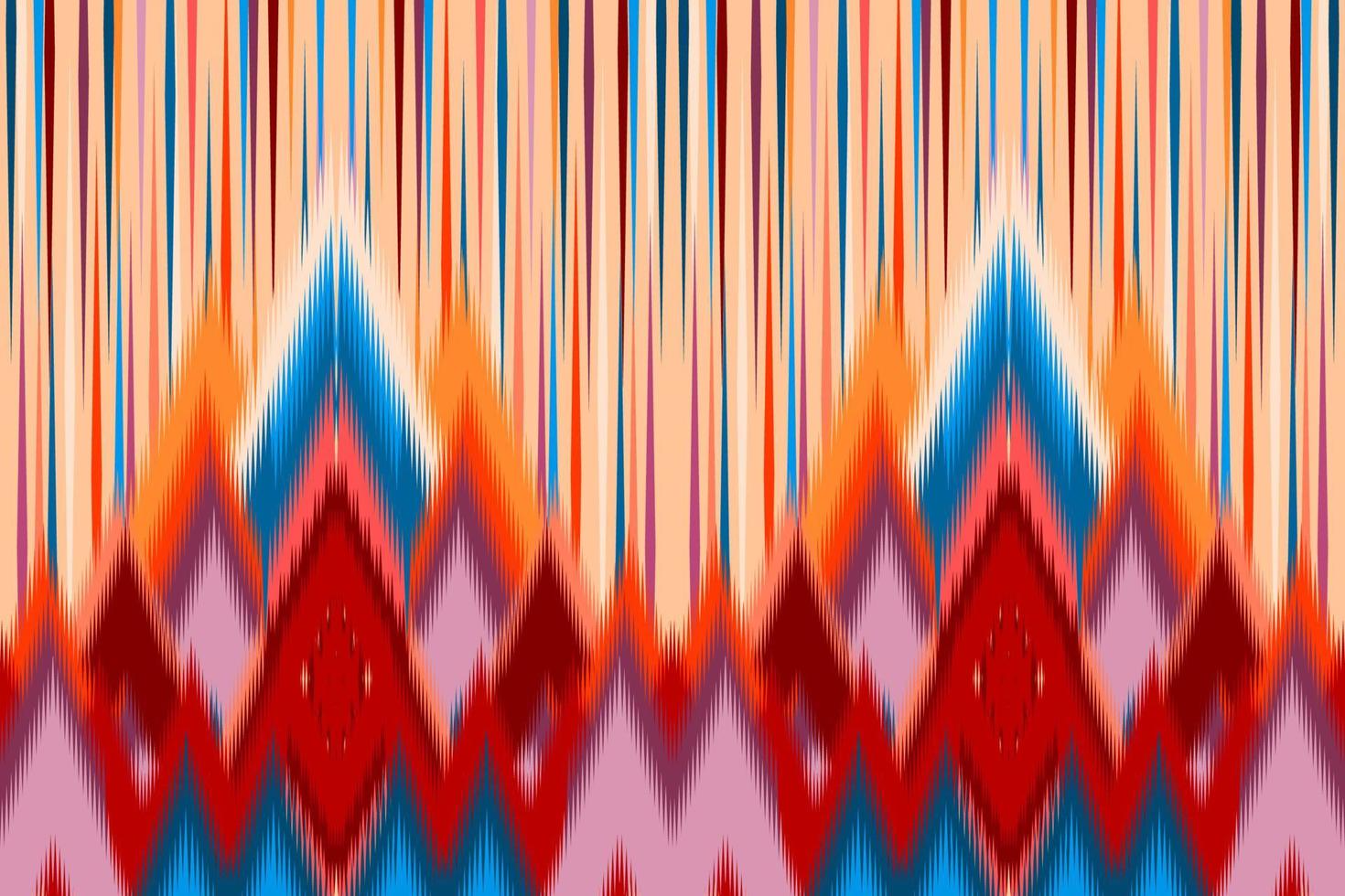Abstract geometric background pattern design, blouse pattern, carpet pattern, Asian retro style. vector