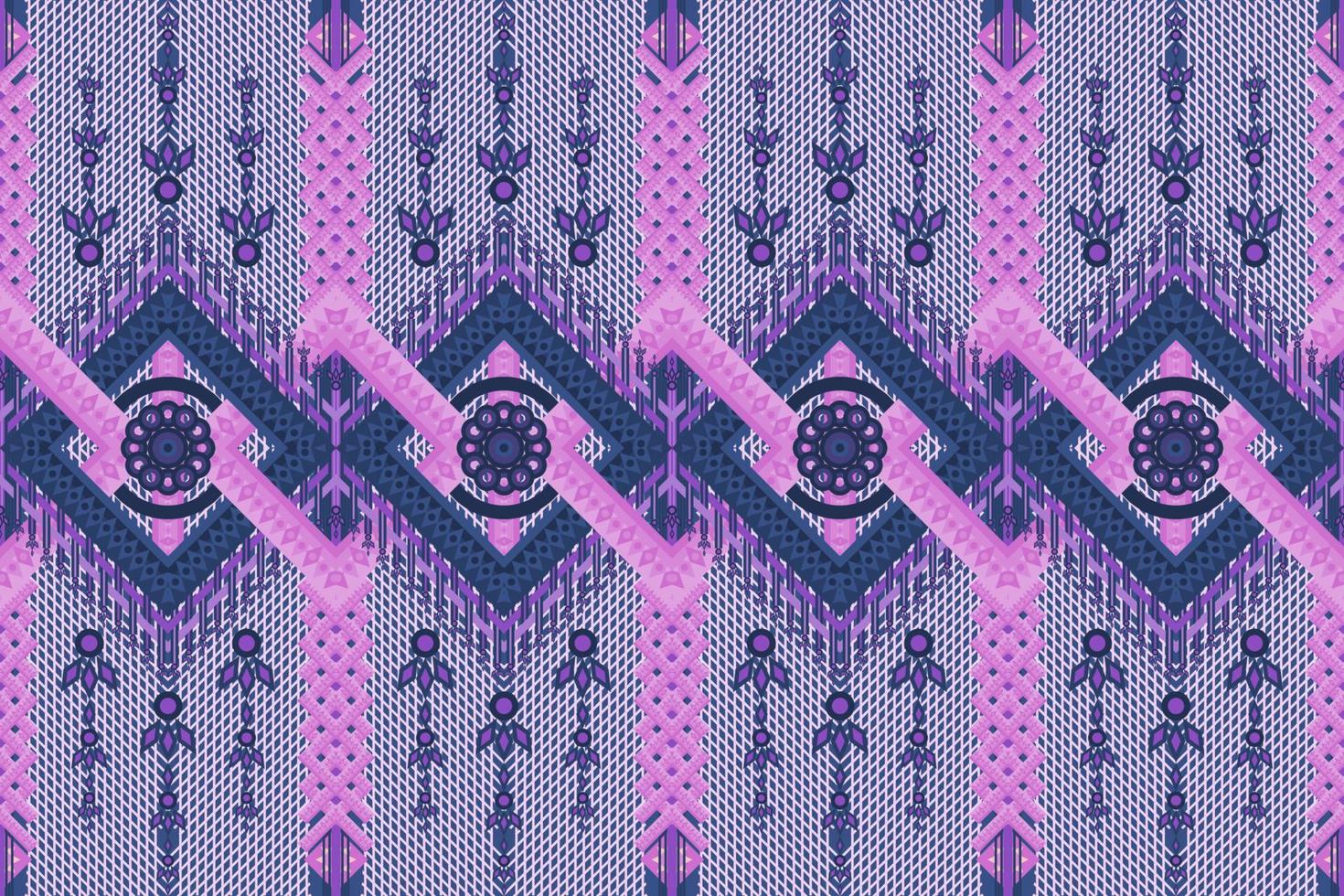 Abstract geometric background pattern design, blouse pattern, carpet pattern, Asian retro style. vector