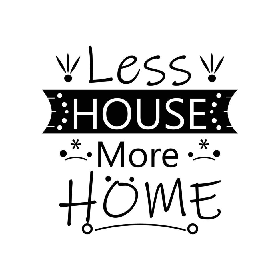 letras vectoriales de menos casa más hogar vector