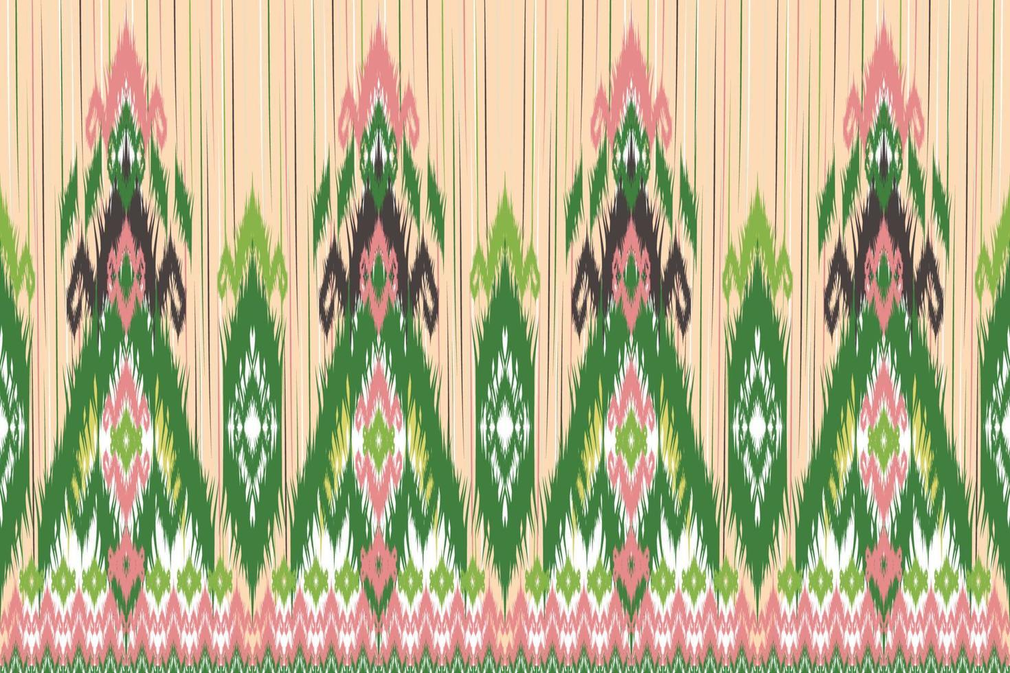 Abstract geometric background pattern design, blouse pattern, carpet pattern, Asian retro style. vector