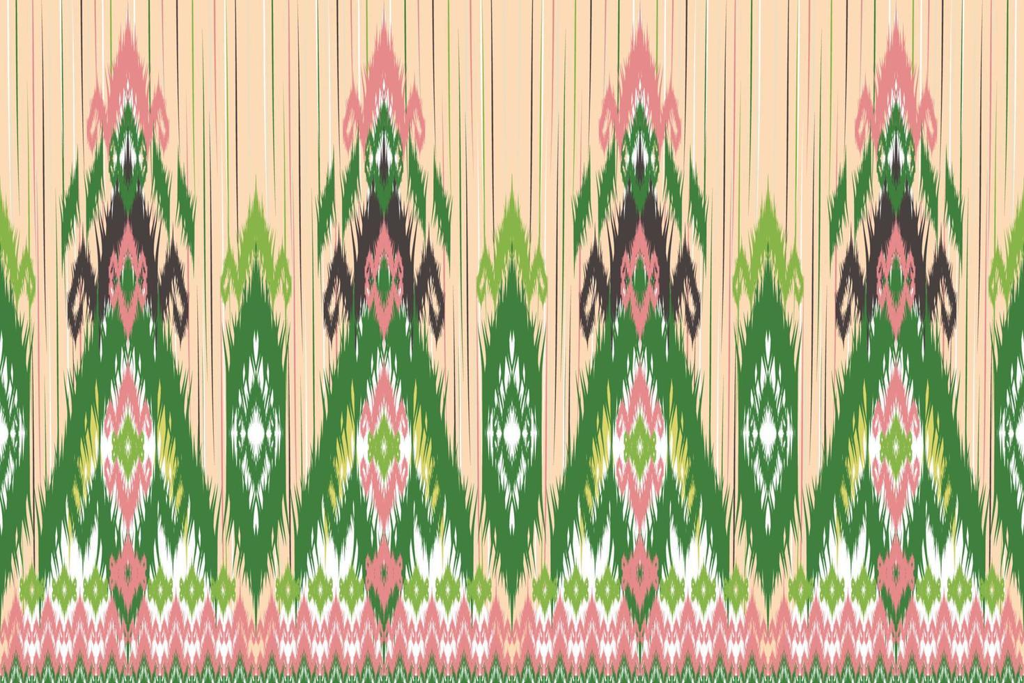 Abstract geometric background pattern design, blouse pattern, carpet pattern, Asian retro style. vector