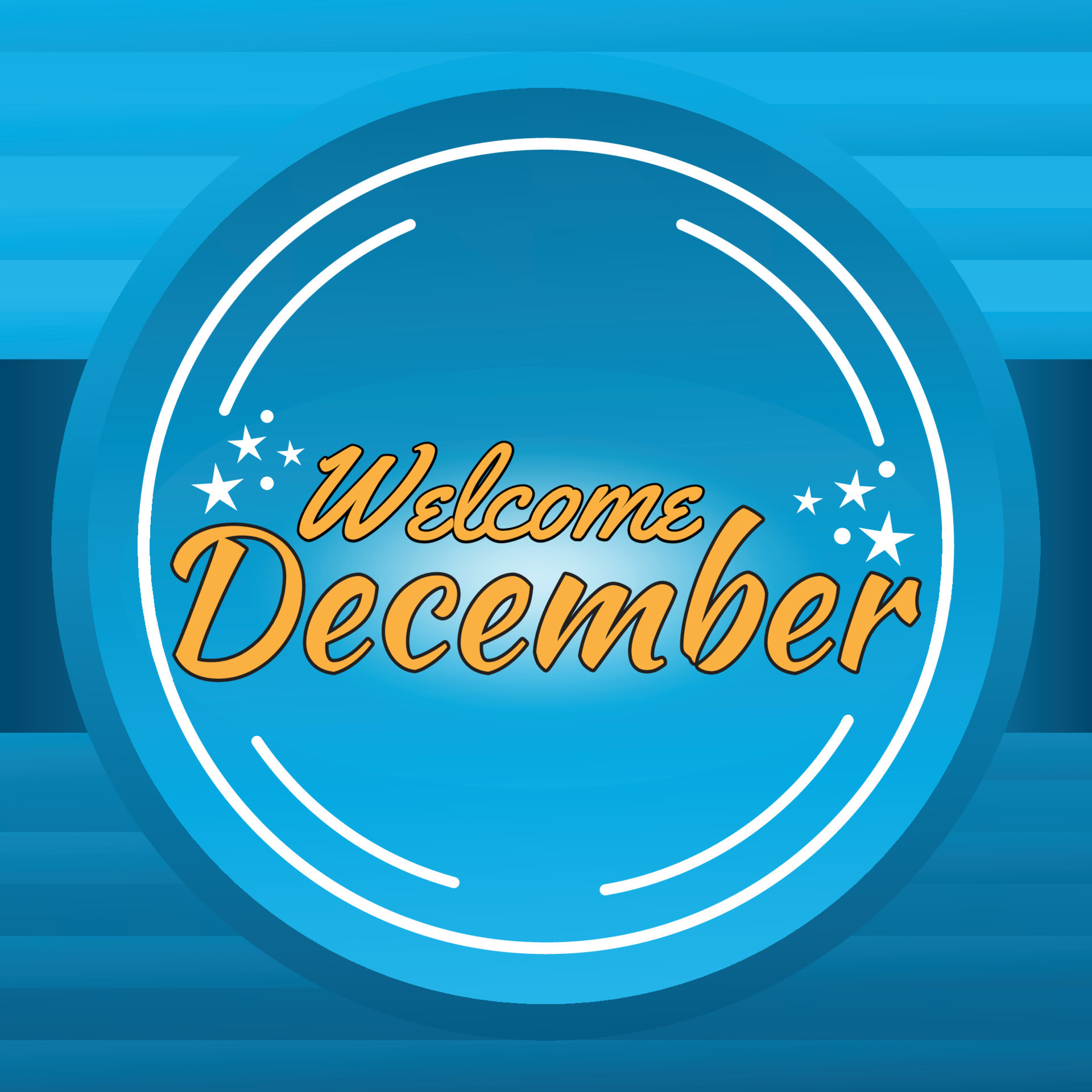 December Vector Design Illustration For Banner and Background