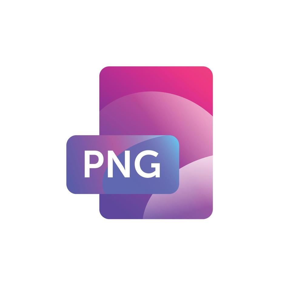 Format icon. Vector. Gradient flat style. Bright, fashionable illustration of icons. Image is isolated on white background. A modern icon for the site and presentation. vector