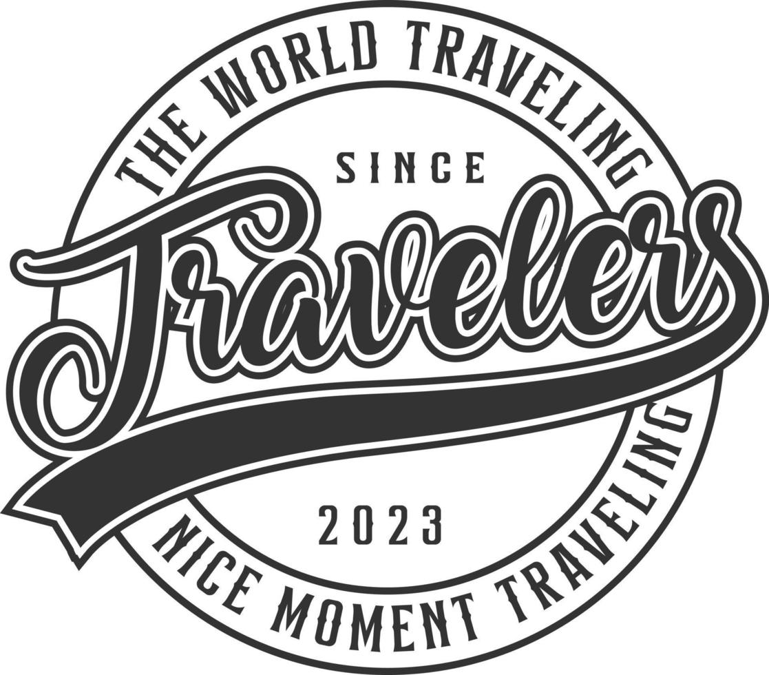 traveling T shirt design vector