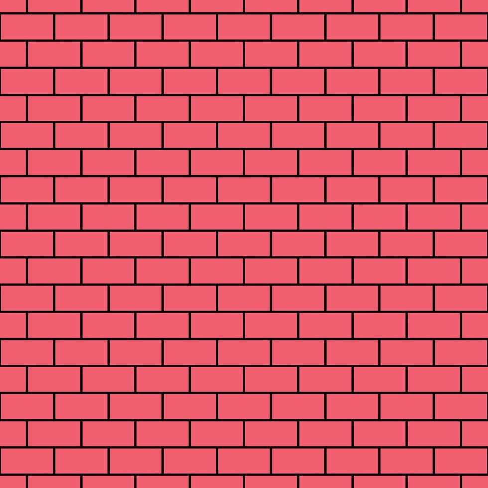 Vector seamless pattern of red brick wall for websites, textile, wrappers, wallpapers