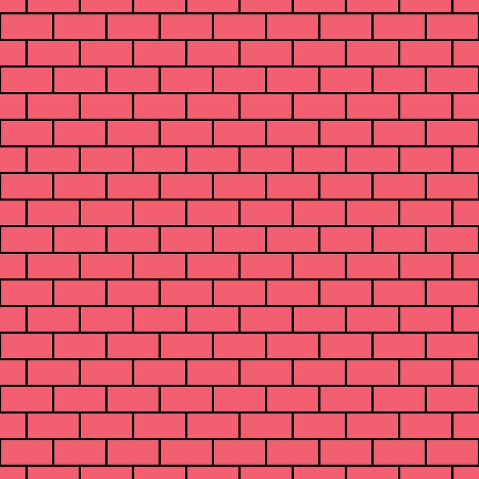 Vector seamless pattern of red brick wall for websites, textile, wrappers, wallpapers