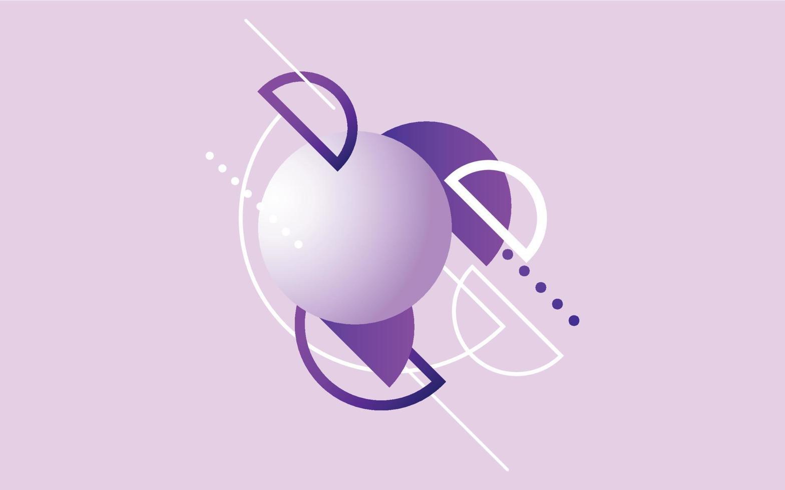 Modern Purple Background Design elements Creative Template. Vector illustration