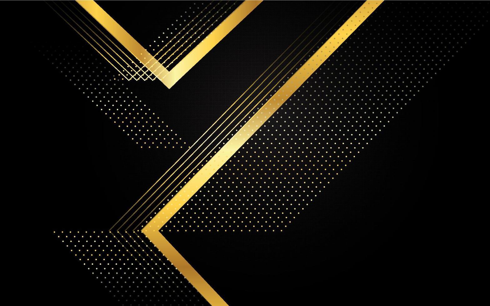 Abstract black and gold luxury background vector