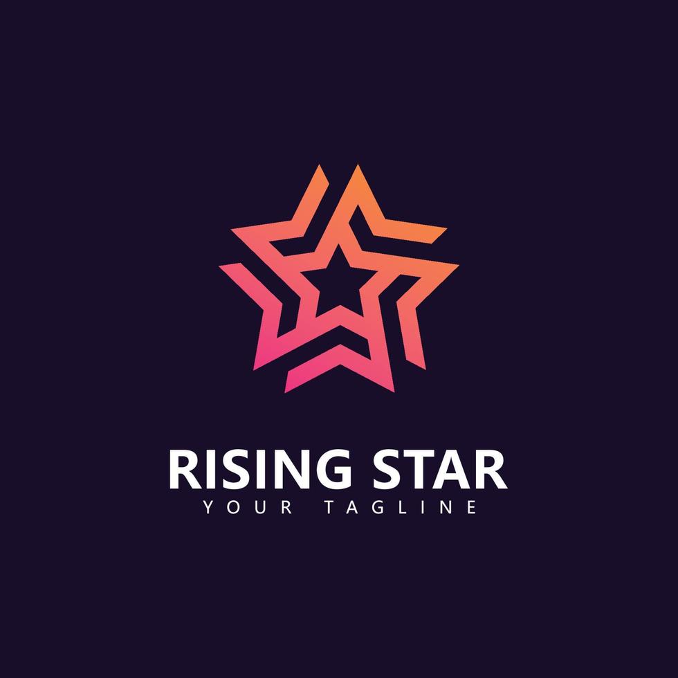 Star logo design template, Simple Star logo design vector
