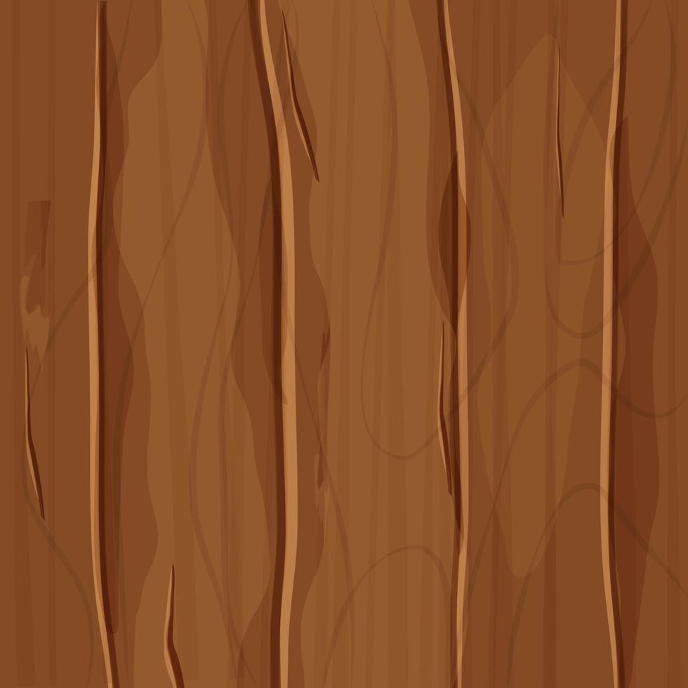 textura de madera vieja, cubierta de tablones, fondo de juego de interfaz de usuario, patrón sin costuras en estilo de dibujos animados aislado. material detallado y texturizado. . ilustración vectorial vector