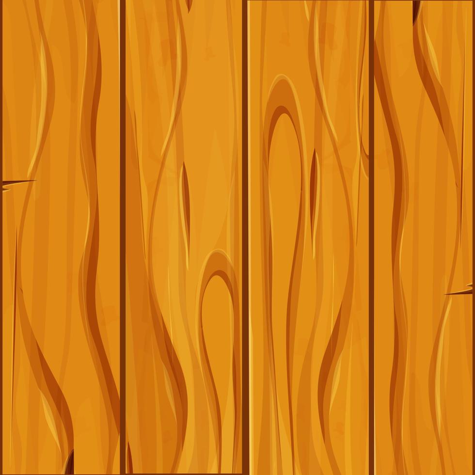 textura de madera vieja, cubierta de tablones, fondo de juego de interfaz de usuario, patrón sin costuras en estilo de dibujos animados aislado. material detallado y texturizado. . ilustración vectorial vector