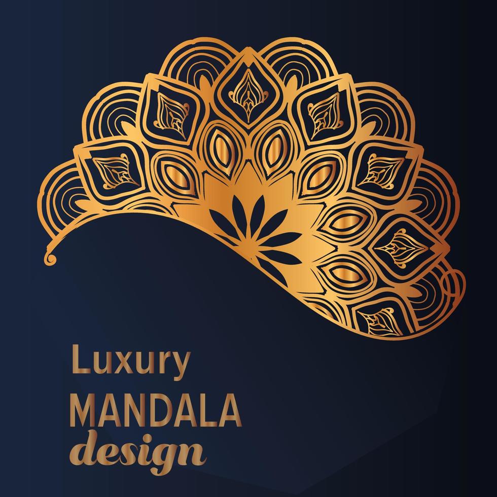 Luxury mandala background design vector