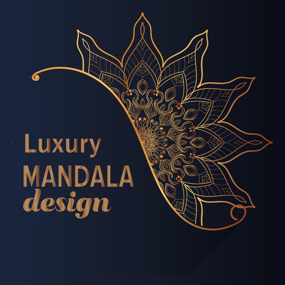 Luxury mandala background design vector