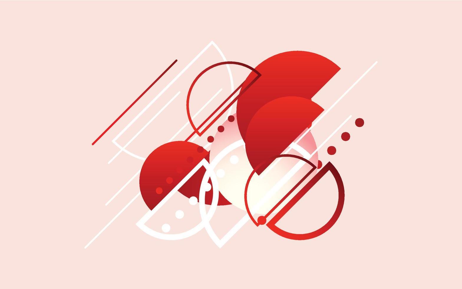 Fondo de tecnología moderna rojo abstracto. ilustración vectorial vector