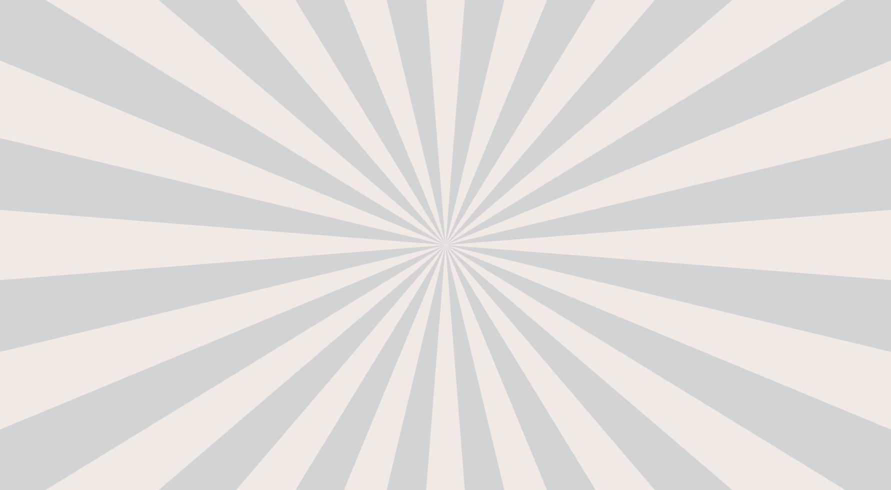 fondo de explosión abstracta en color degradado gris blanco. efecto de resplandor de estilo asiático. patrón de brillo de sol. ilustración vectorial de un rayo radial. viga estrecha. para telones de fondo, carteles y pancartas. vector