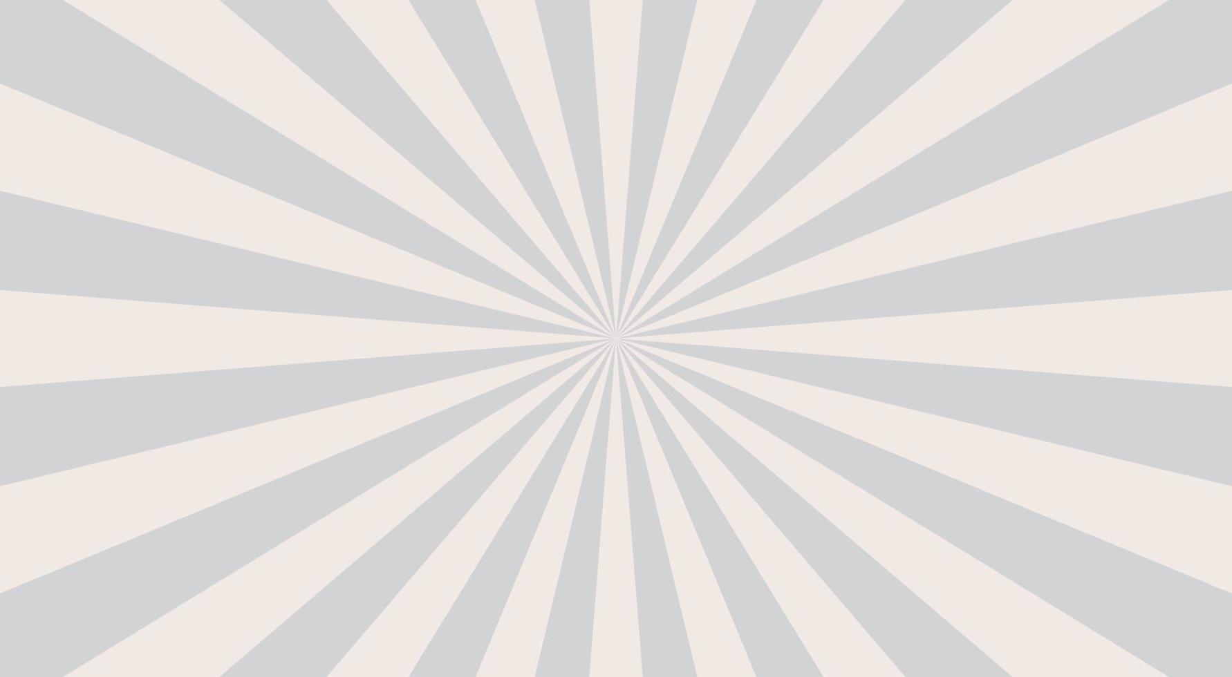 Abstract explosion background in white grey gradient color. Asian style glare effect. Sunshine sparkle pattern. Vector illustration of a radial ray. Narrow beam. For backdrops, posters, and banners.