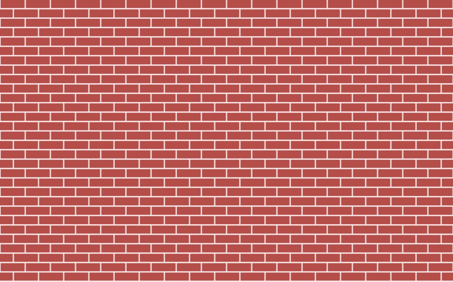 fondo de pared de ladrillo rojo. textura geométrica de patrones sin fisuras. vector plano simple, forma rectangular dispuesta. ilustración de ladrillo de hormigón marrón, materiales de construcción, paredes de la casa. para telones de fondo.