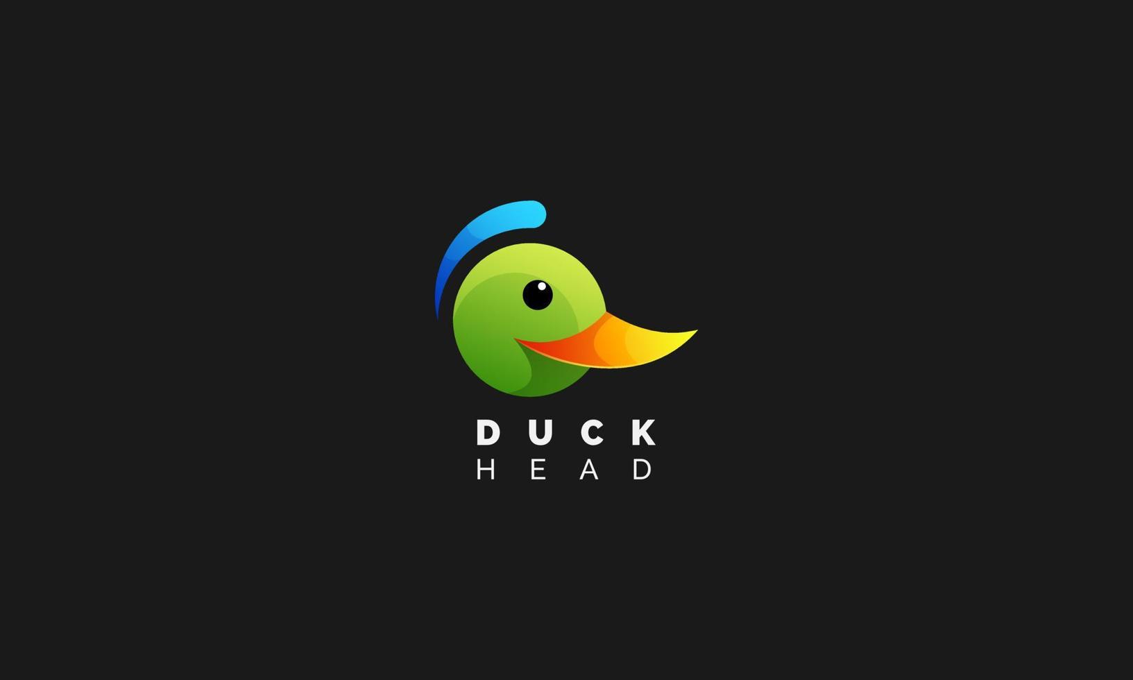 Simple head duck logo, icon head duck logo, icon head duck logo vector