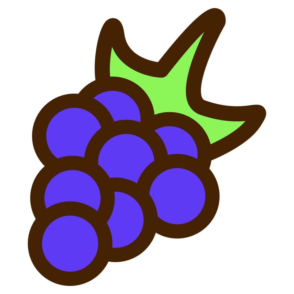 Doodle-style blackberry. Vector illustration of berries