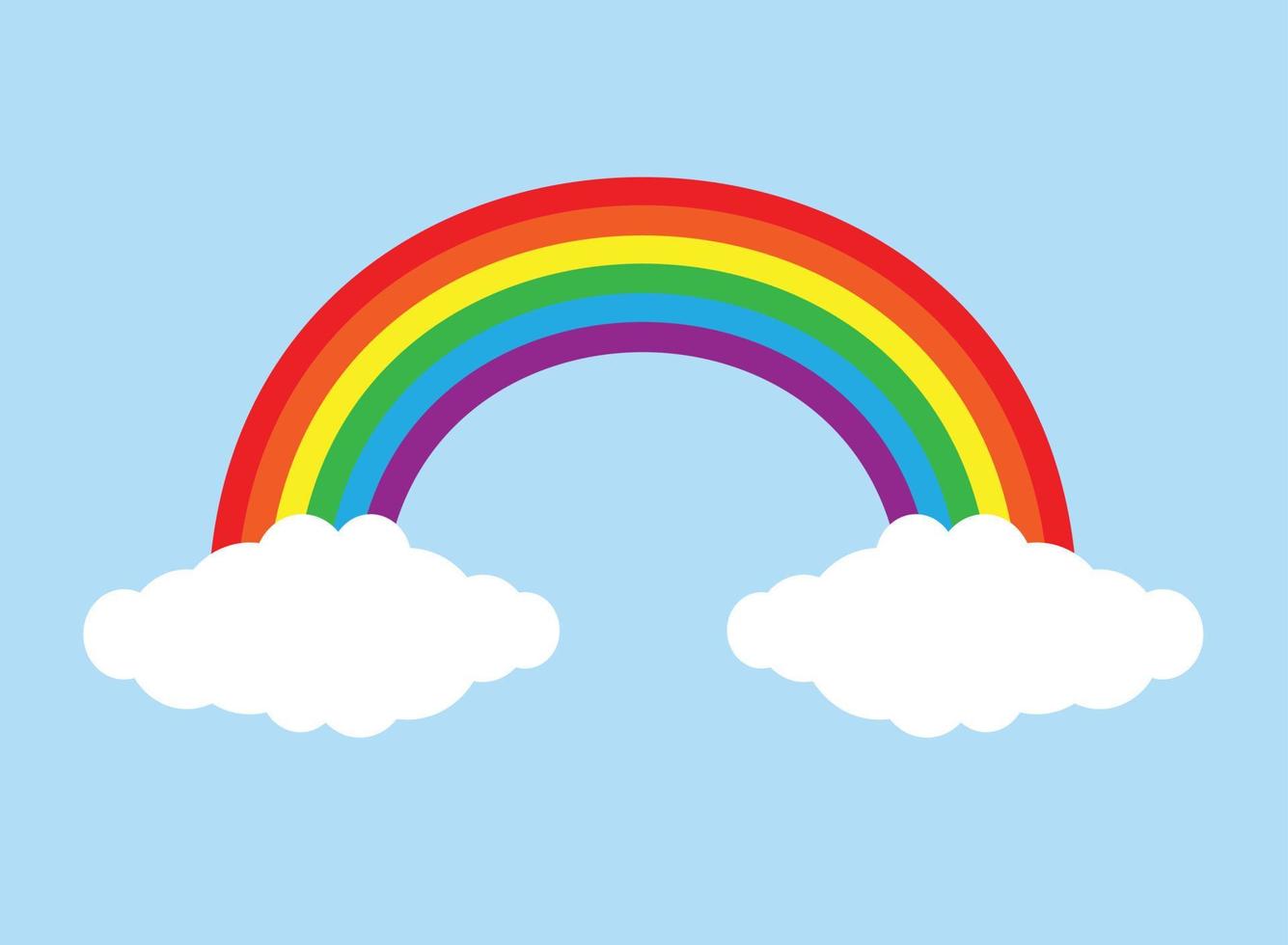 Vector flat lgbt lgbtqi rainbow
