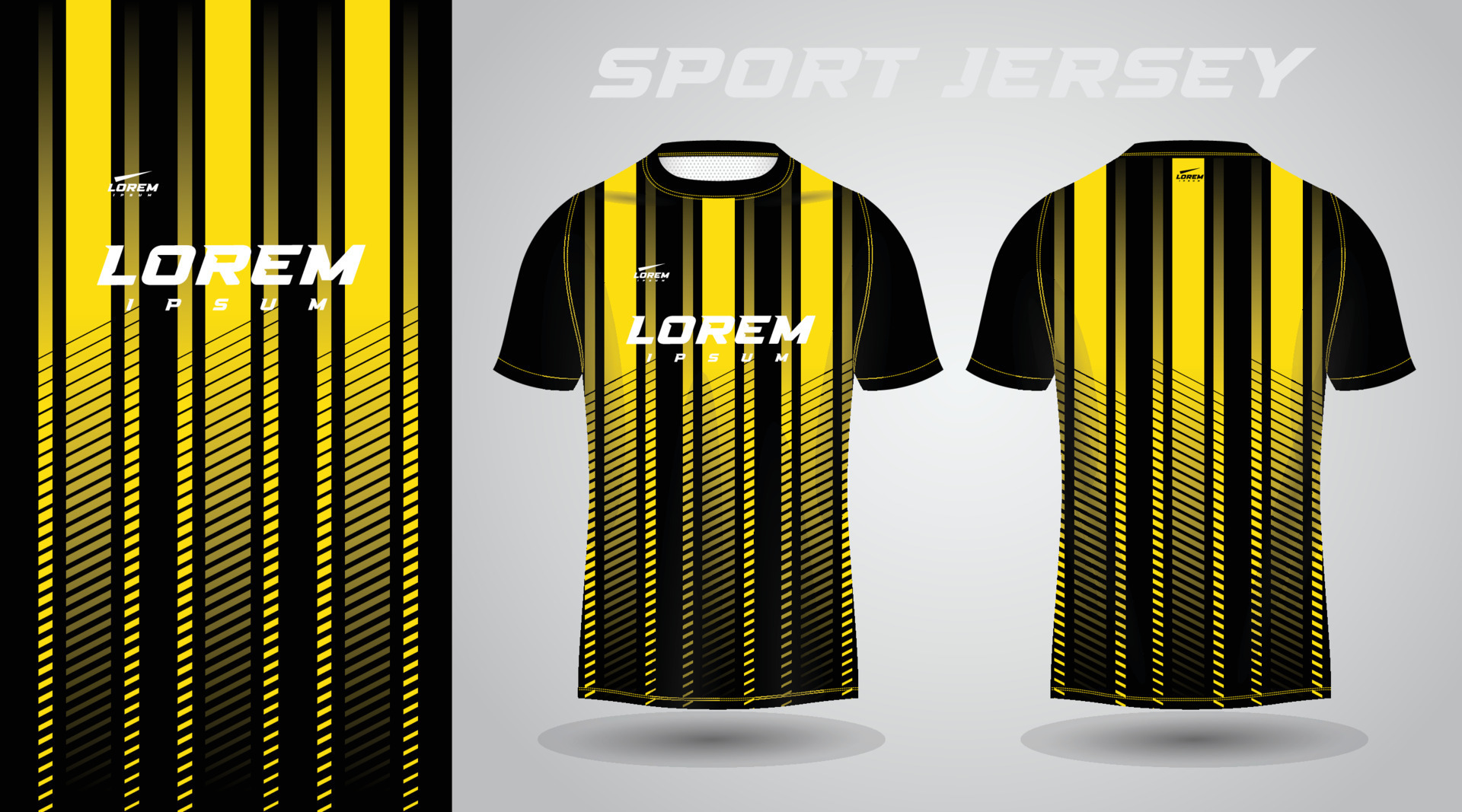 black and yellow shirt sport jersey design 12673445 Vector Art at Vecteezy