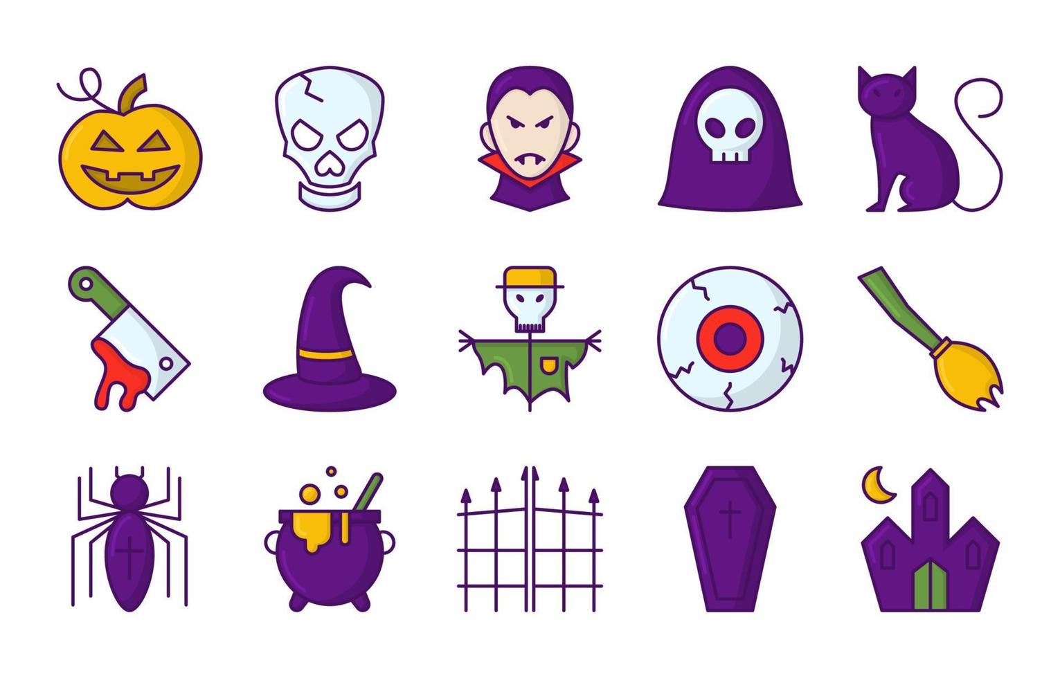 Halloween Elements Collection vector