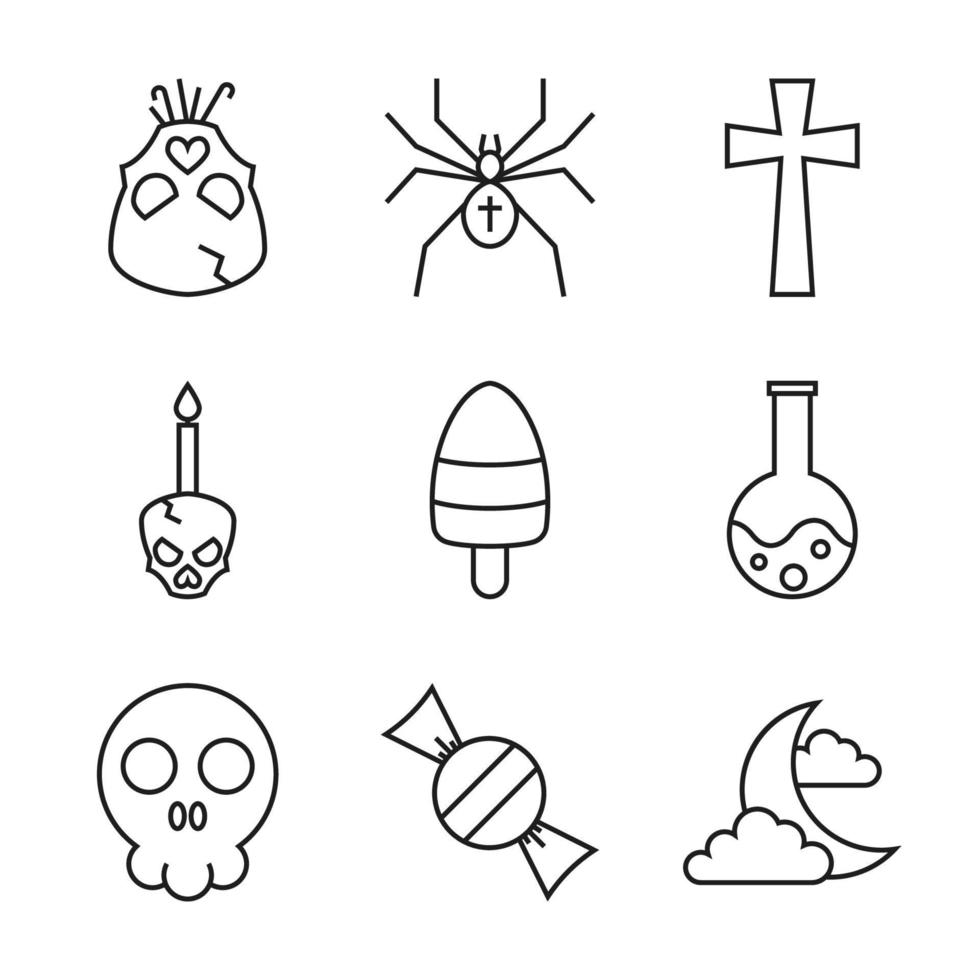 Halloween Elements Collection vector