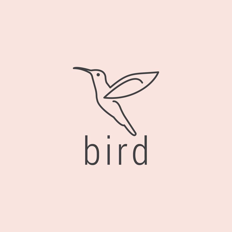 Bird logo icon design template. luxury, vector. vector