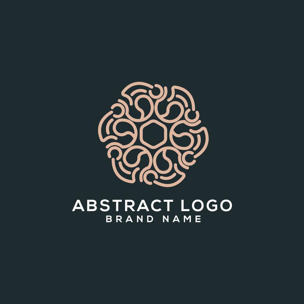 Abstract logo icon design template. luxury, vector. vector